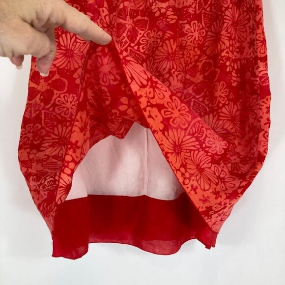 🔥 3/$15 🔥 Nomadic Traders Floral Print Skirt Lightweight Beach Boho Hippie M - Picture 4 of 8